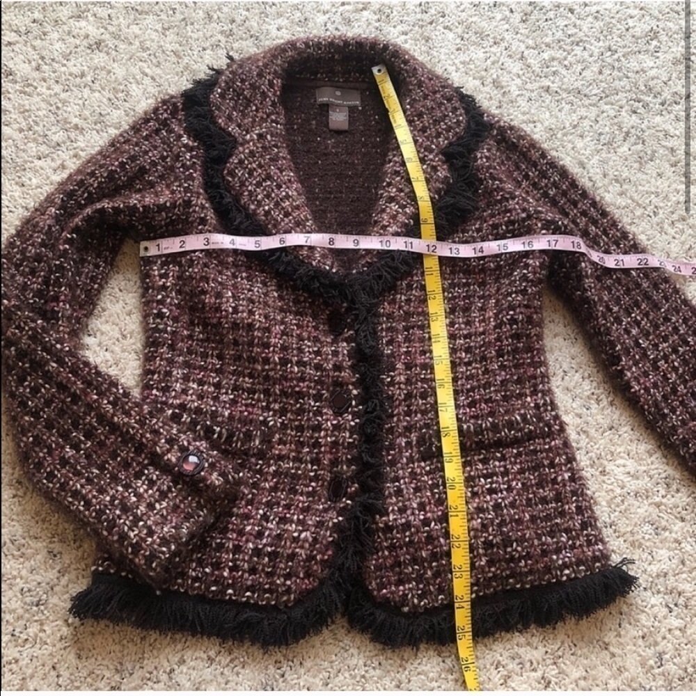 Fenn Wright Manson Single Breasted Wool Fringe Bl… - image 3